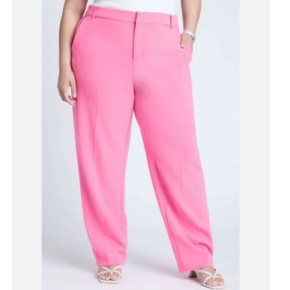 Eloquii Pink Trouser Pants Size 20 - Picture 1 of 4